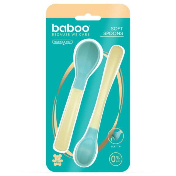 BABOO pehme otsaga lusikad Lagoon Fiesta 4+ kuud, 2tk
