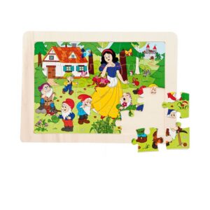 Woodyland Puidust puzzle Lumivalgeke