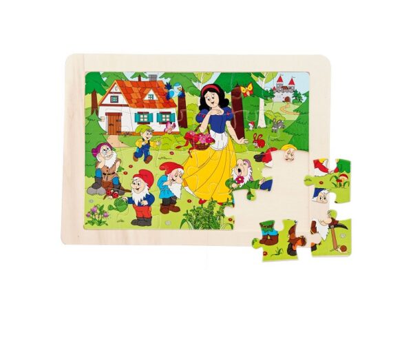 Woodyland Puidust puzzle Lumivalgeke