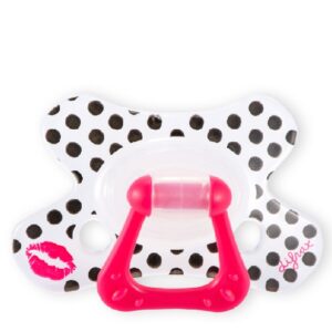Silikoonlutt Dental 6+ mustad mummud musiga rõngaga (Difrax)
