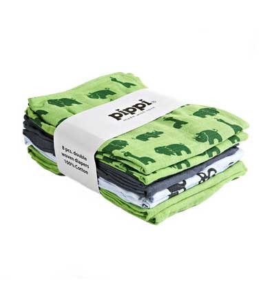 Pippi korduvkasutatavad mähkmed (8 tk) Green 40877