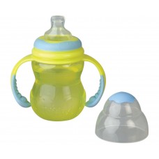 NûBY Non-Drip NOKATASS 240 ML 6+kuud Kollane/helesinine