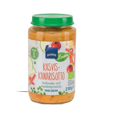 Rainbow köögivilja-kana maherisoto 3x220g 12-elukuust (1purk-1,30eur)