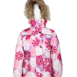 Tüdrukute jope MIANNA 1106BW14 98cm fuchsia pattern-763 Huppa