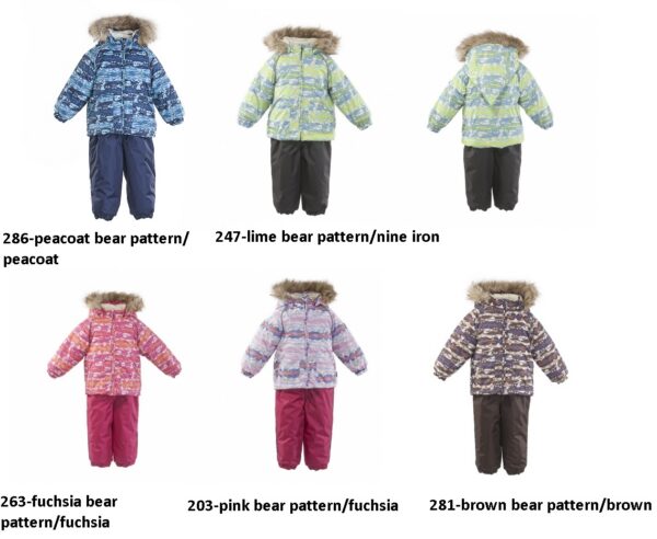 Komplekt AVERY 4178CW00 98cm Karu Vali värv!!! Huppa