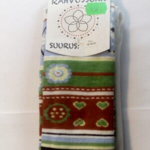 Sukkpüksid Rahvussokk nat.valge/triibulised 120-130cm