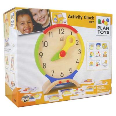 Paln Toys puidust kell Õpi kella tundma ja aega määrama 5122