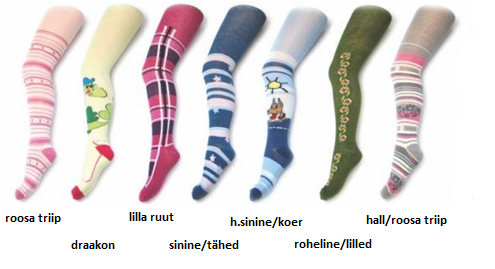 Laste sukkpüksid 116-122cm Euro Calza Vali muster!!!