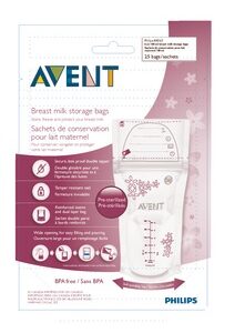 AVENT rinnapiima säilituskotid 180ml/25tk SCF603/25
