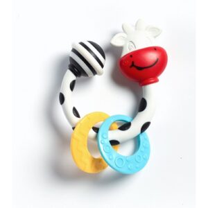 TINY LOVE SMARTS TEETHER-RATTLE COW