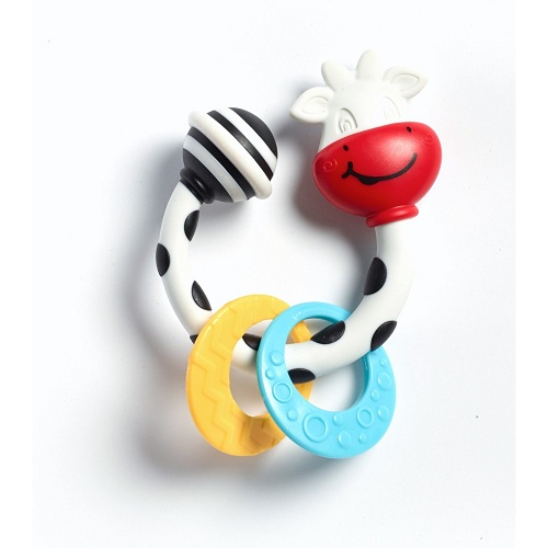 TINY LOVE SMARTS TEETHER-RATTLE COW