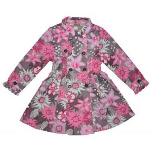 Huppa tüdrukute mantel 1210BS14 BIANCA 271-beez mustriga (104-164cm)