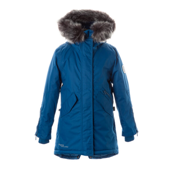 PARKA VIVIAN  tüdrukule 12490020 200G SOOJUSTUS 80066-petroolimroheline HUPPA