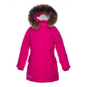 PARKA VIVIAN 1  naistele 12498120 200G SOOJUSTUS 00063-fuksia  HUPPA naturaalse karvaga