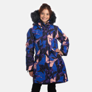 PARKA VIVIAN 2 tüdrukule 12490220 200G SOOJUSTUS 54135-sinine mustriga HUPPA
