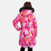 PARKA VIVIAN 2 tüdrukule 12490220 200G SOOJUSTUS 54139-neoon roosa  mustriga HUPPA – pilt 2