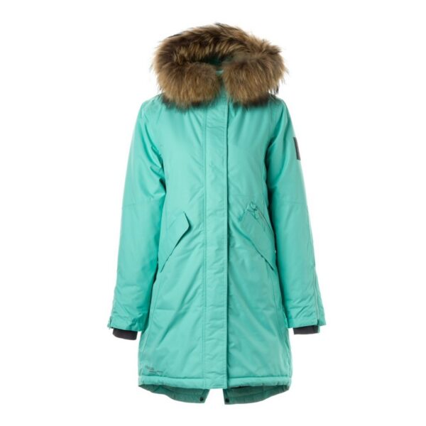 PARKA naistele VIVIAN 1  12498120 200G SOOJUSTUS 20026-mündiroheline HUPPA naturaalse karvaga