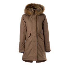 PARKA VIVIAN 1 tüdrukute 12408120 200G SOOJUSTUS 70031-beez HUPPA naturaalse karvaga