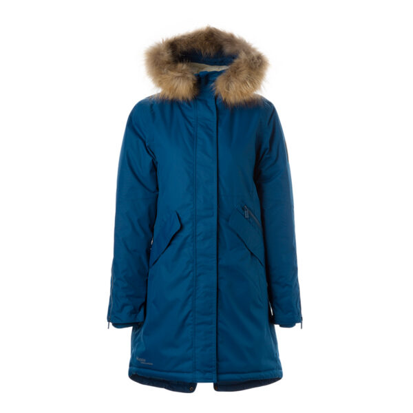 PARKA VIVIAN 1  12498120 200G SOOJUSTUS 80066-petroolium HUPPA naturaalse karvaga