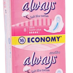 HÜGIEENISIDEMED Always Ultra Sensitive Super Plus Duo 16tk