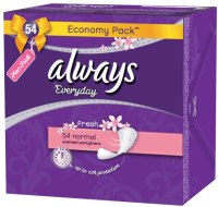 Always pesukaitsmed Liners Fresh Normal 54 tk