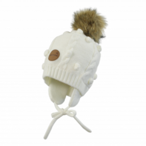 Kootud beebimüts MACY 8357AW15 M (50-53cm) valge-020 HUPPA