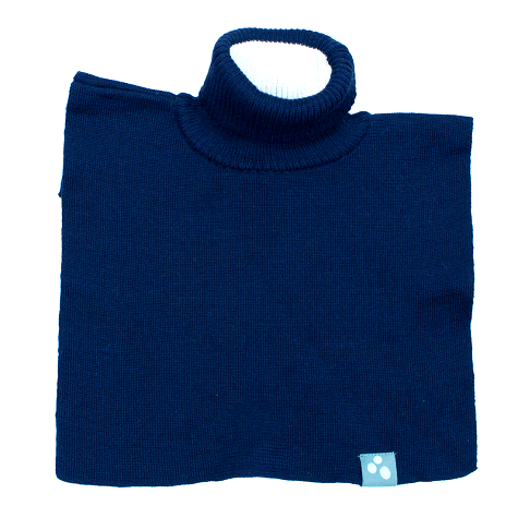 Laste kootud kaelussall CORA 8606BASE  tumesinine-60086 L