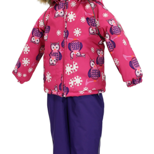 Komplekt AVERY 4178CW01 O63-fuksia öökull/lilla 80cm Huppa