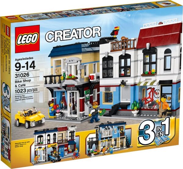 LEGO Creator Mootorrattapood ja kohvik 3in1