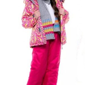 HUPPA TALVEKOMPLEKT 4120CW14 GREGER 463-FUKSIA MUSTRIGA/FUKSIA (104-134cm) soojustus 200g+100g