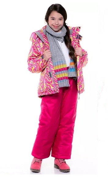 HUPPA TALVEKOMPLEKT 4120CW14 GREGER 463-FUKSIA MUSTRIGA/FUKSIA (104-134cm) soojustus 200g+100g