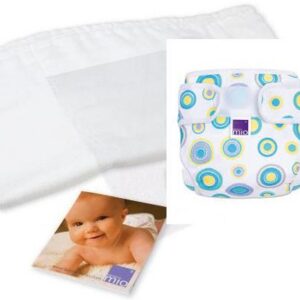 BambinoMio Miotrial Mähkmekate+mähe+absorbeeruv mähe mustriga ringid Berry 7-9kg 3in1