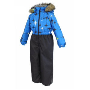 Kombinesoon WILLY 3190CW01 Q35-sinine tähe mustriga/t.hall 134cm Huppa