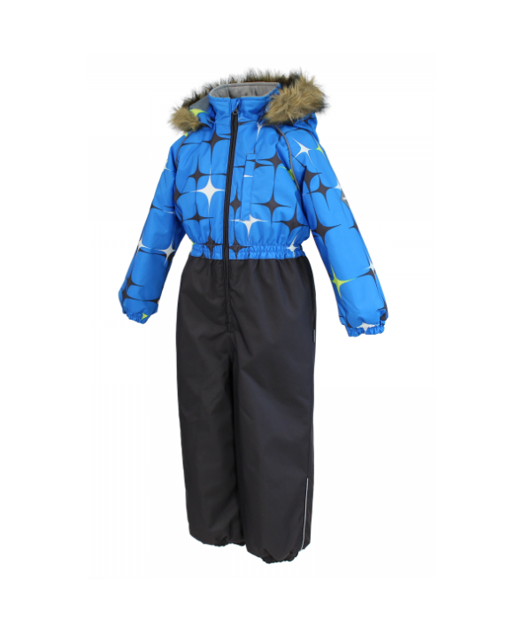Kombinesoon WILLY 3190CW01 Q35-sinine tähe mustriga/t.hall 134cm Huppa