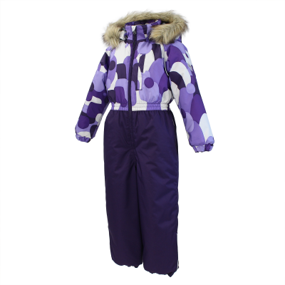 Kombinesoon WILLY 3190CW01 R43-lilla kivi mustriga/lilla 92cm Huppa