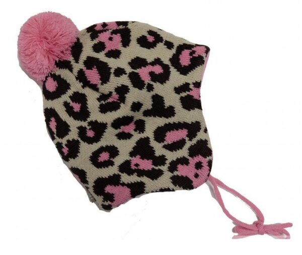 Kootud müts NOLA 15378 176-roosa/beez 52cm Lenne