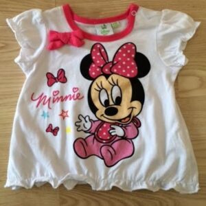 Minnie särk tüdrukule 68/74cm 9-12kuud valge/roosaga