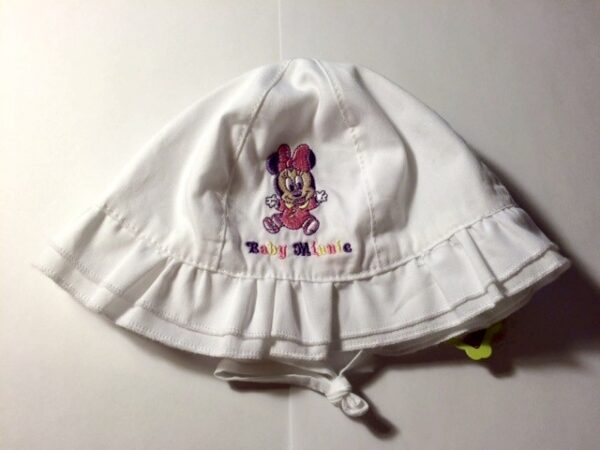 Kübar valge Baby Minnie tüdrukule Marini Silvano Vali suurus!!! (44-46cm peale)