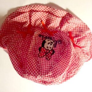 Kübar punase/valgegaMinnie tüdrukule Marini Silvano 42cm