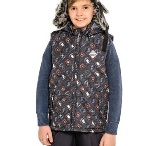 Poiste vest Huppa STEVE 6102BS15 nine iron pattern-618 134cm
