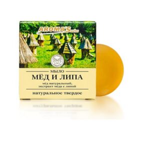 AROMA’Saules looduslik tahke seep “Mee ja pärnõie ekstraktidega”, 80g