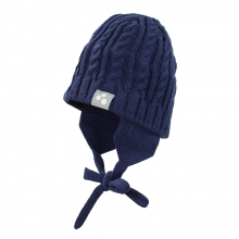 Huppa kootud müts PALMI 8333AS14 L (54-57cm) 086-tumesinine