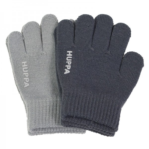 HUPPA 2 in1 kootud kindad LEVI2 82050002-60148 N1 tumehall+hall