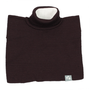 Laste kootud kaelussall CORA 8606BASE tumepruun-60081 L