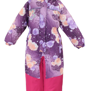 Kombinesoon CHLOE1 36190130 lilla roosi mustriga-61173-104cm Huppa