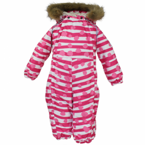 Kombinesoon KEIRA 319200030 fuksia täpi mustriga-63363 92cm Huppa