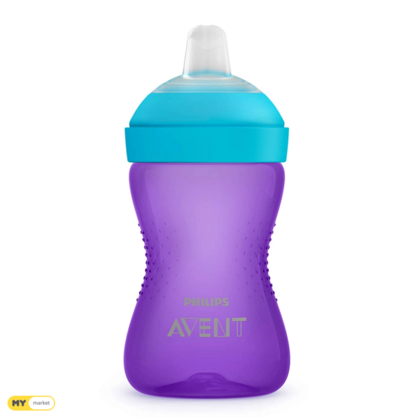 AVENT pehme hammustuskindla tilaga tass 300ml violett 9+kuud SCF802/02