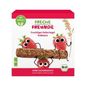 Kaerahelbebatoonid maasikatega, ökoloogilised FRECHE FREUNDE 180g