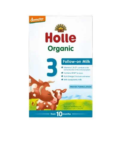 HOLLE Piimasegu imikutele alates 10. elukuust nr 3, biodünaamiline 6X600g (1PAKK-15,95EUR)