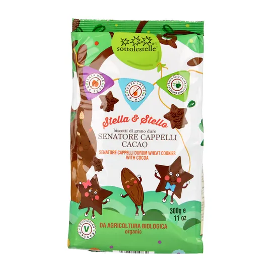 Kakaoküpsised SENATORE CAPPELLI CACAO, ökoloogilised 300g SOTTOLESTELLE